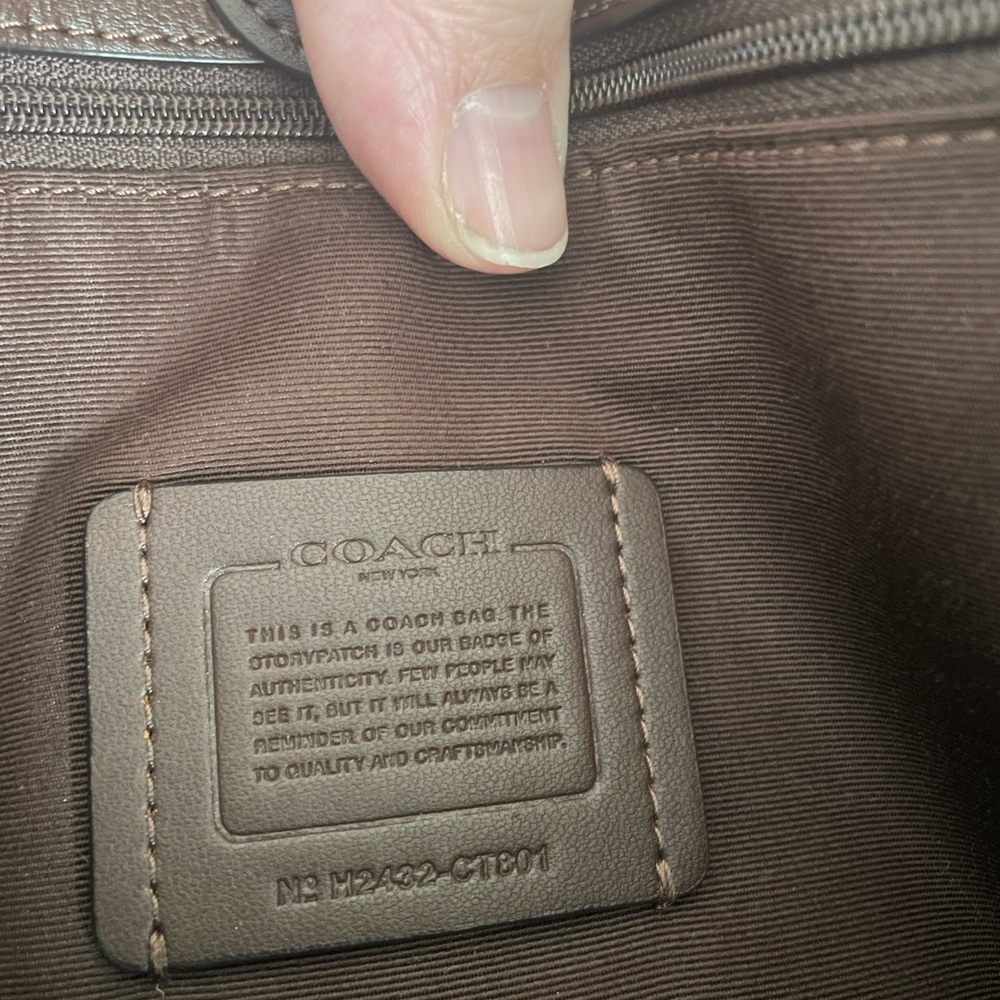 Coach Dark Brown Leather Shoulder Bag - Picture 5 of 7